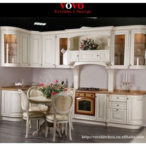 Elegant white solid oak kitchen