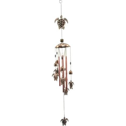 Elegant Tortoise Wind Chime 4 Tube Hanging Windchime Deep Tone Garden Decor