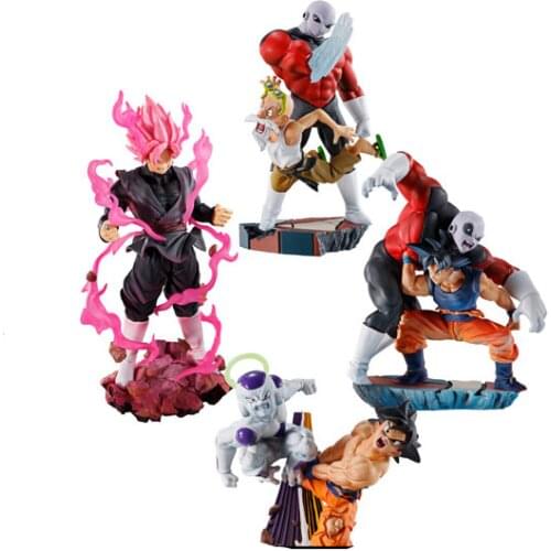 Bandai Genuine MH Dragon Ball LOGBOX Frieza Jiren Master Roshi Action Figure Model