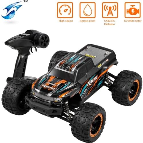 Linxtech 16889 1/16 Scale 45km/h Racing RC Car with Brushless Motor 4WD Big Foot Off-Road RC Car Toy All Terrain for Kids Adults