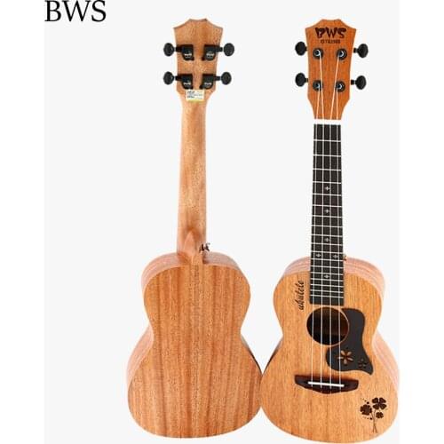 HOT 23 inch Concert Ukulele 4 AQUILA Strings Hawaiian mini Guitar Uku Acoustic Guitar Ukelele mahogany Clover board model UK2320