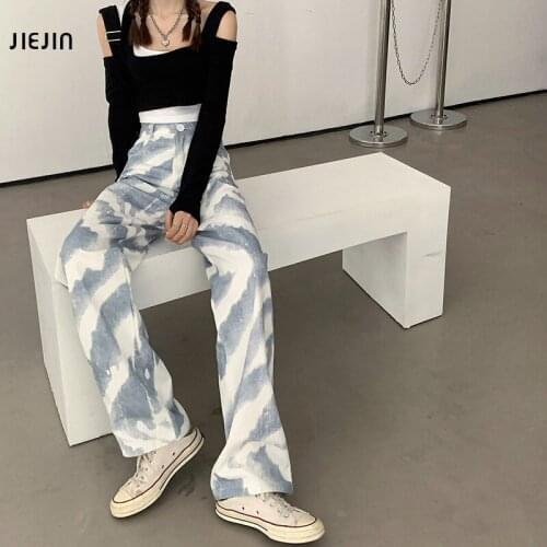 Женские прямые джинсы JIEJIN China At AliExpress