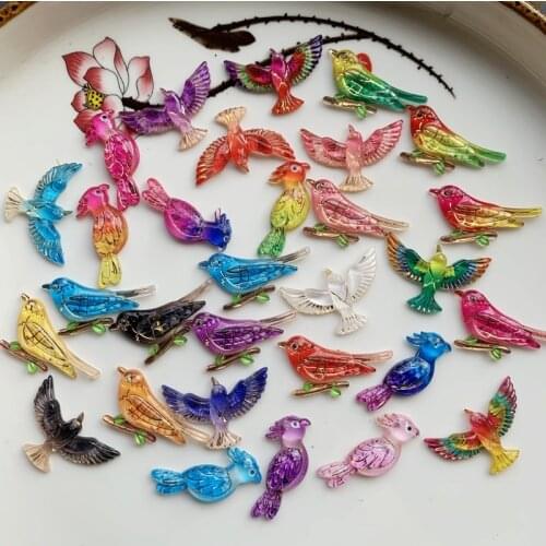 Whale magpie/bird/parrot/all kinds of bird shaped flat back diamond to make decorative accessories wedding decoration100pcs/lot