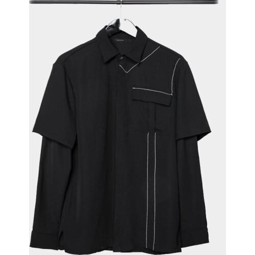 Owen Seak Men Casual Shirts High Street Hip Hop Punk Rock Style long sleeve Mens Clothing Spring Male Spring Full Shirts