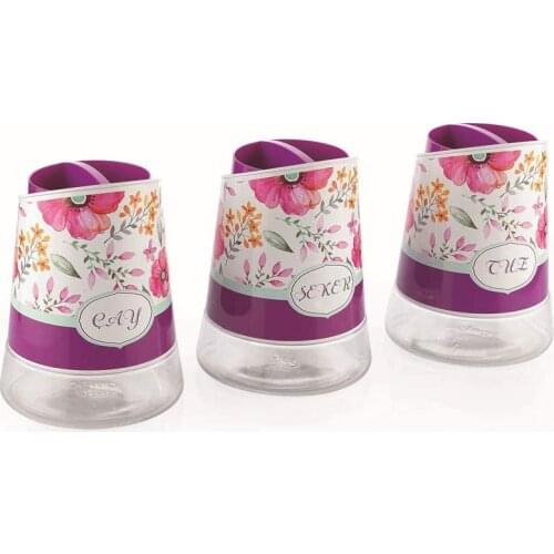 Schafer Nesting Jar Set - 3 Pieces - Purple