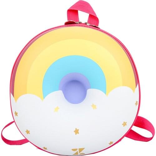 New Fashion Baby Boys Girls Cartoon Backpack Waterproof Round Nursery School Bag Two-way Zipper Backpack
