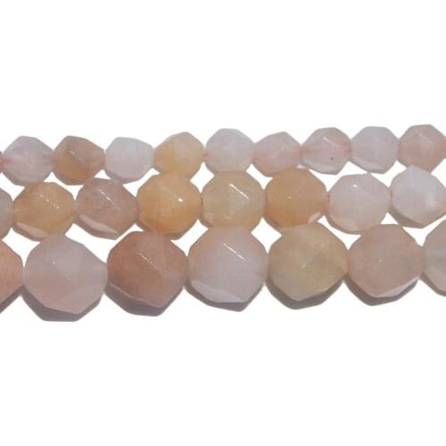 Wholesale Natural Faceted Pink Aventurine Loose Round Beads For Making Jewelry 6/8/10 MM Diy Bracelet Necklace Material