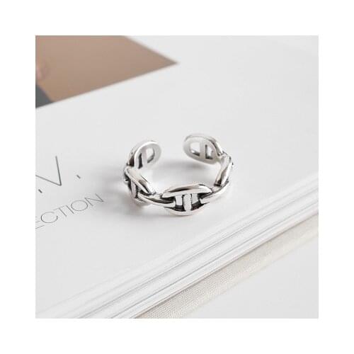 Luxury Brand Chains Rings For Women Wedding Statement Jewelry Valentines Gifts Lover Finger Ring aneis bague femme