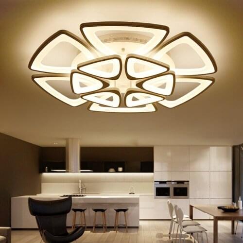 Modern Acrylic LED Ceiling Lamps Interior Lighting and Commercial Lighting fixtures Adjustable Ceiling lights 110-240V