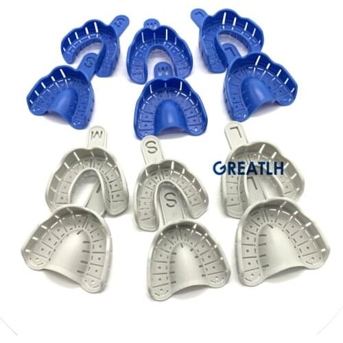 Dental Supply Impression Holder Trays Dental Impression Trays Holder Dental Materials 6pcs/set Dental Consumable