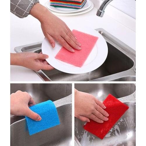 10Pcs Multifunctional Tableware Cleaning Pad 15*10cm Cleaning Mat Household Accessories