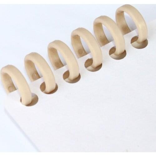 10pcs Plastic Combs Loose Leaf Book Binder 6 Ring DIY Accessories Notebook Scrapbook Hinged Rings Office School Supplies