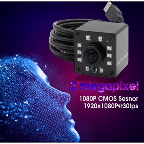 2Megapixel 1080P IR infrared camera board 1/2.7 CMOS OV2710 day/night security usb camera with 5MP 1.56mm fisheye lens