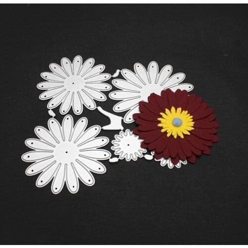 5pcs/Set Craft Dies Flower Decor Metal Cutting Dies Scrapbooking stamps embossing paper Cards border template punch Stencils DIY