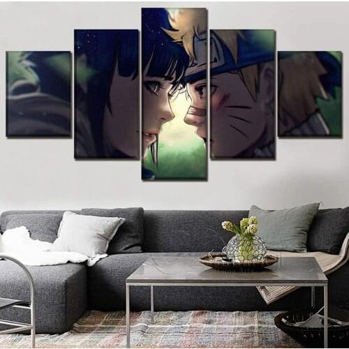 5 Piece Wall Art Canvas Anime Manga Ninja Figure Prints Modern Pictures And Posters Home Decor Living Room Decoration Paintings