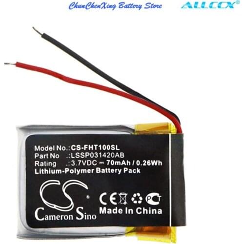 Cameron Sino 70mAh Smartwatch Battery LSSP031420AB for Fitbit Charge HR