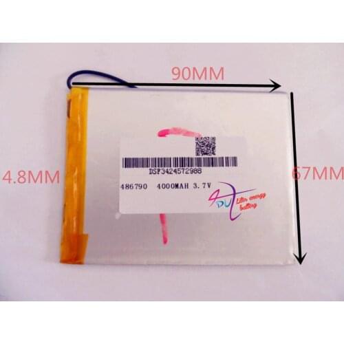 Best battery brand Free shipping tablet battery seven inches below the sun M70 486790 p 3.7 V 4000 mah mobile tablet battery