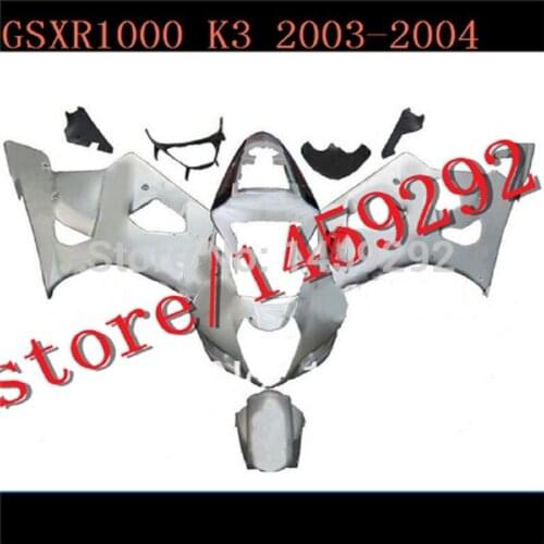 White Injection for A GSXR1000 03-04 K3 K4 GSXR 1000 R GSXR 1000 03 04 2003 2004 fairing for Suzuki