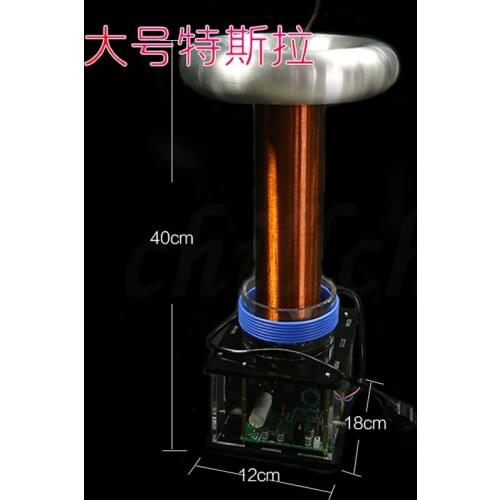 Large solid state Tesla coil DIY kit light arc extinguishing high power artificial lightning arc generator