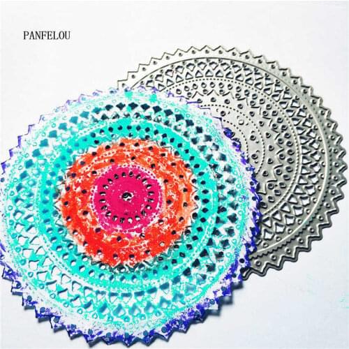 PANFELOU Large size disk metal craft paper die cutting dies Scrapbooking/DIY Easter wedding Embossing mould cards