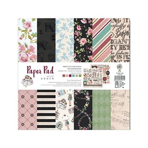 30.5*30.5cm Scrapbooking paper pack of 26 sheets handmade craft paper craft Background pad pp1901