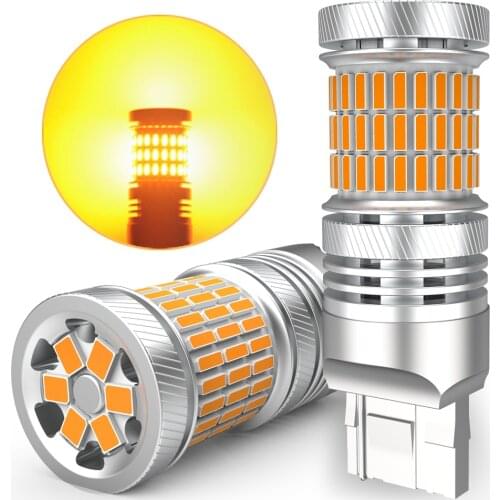 Canbus W21W T20 LED Turn Signal Light Automotive Goods Bulbs On Cars Accessories For Jeep Renegade Compass Grand Cherokee Wrang