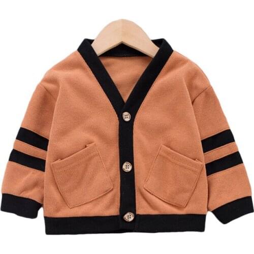 Children Cotton Spring Autumn Clothes Baby Boy Girls Solid Sweater Jacket One Piece Infant Outfit Kid Fashion Toddler Tracksuits