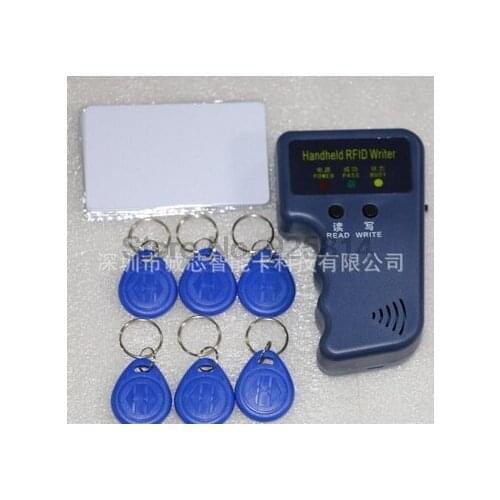 By dhl 20pcs Handheld 125KHz RFID Copier Writer RFID Duplicator EM ID Copier+ EM4305/T5577/CET5200 Keyfobs conference system