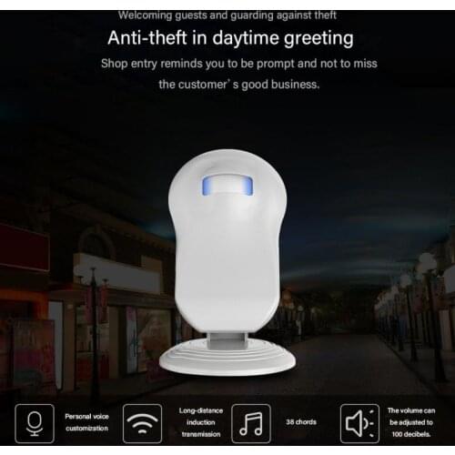 Motion Sensor Speaker Door Bell Wireless Doorbell Store Shop Welcome Infrared Detector Induction Alarm Doorbell