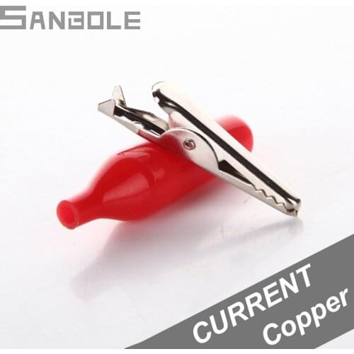 Large Soft Alligator Clip 44.5mm Stanless Steel Crocodile Wire Electric Crocodile Electrical Clamp For Testing Probe (50PCS)