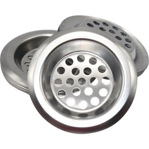 Stainless Steel Bathroom Kitchen Hair Catcher Stopper Shower Drain Hole Filter Trap Metal Sink Strainer Waste Plug Sink Filter