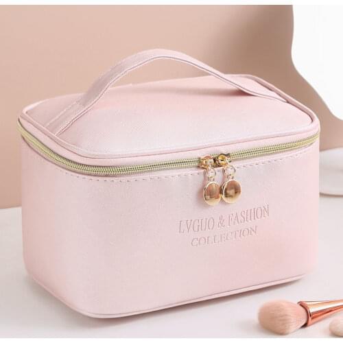 Cosmetic bag portable waterproof large-capacity storage bag simple Japanese girl cosmetics handbag toilet bag make up bag