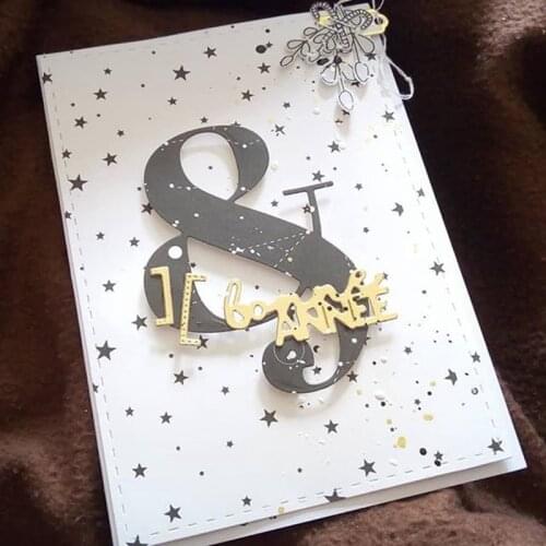 Big Character & Note Paper Metal Cutting Dies for DIY Scrapbooking Decorative Crafts Embossing Paper Cards Making New 2019 Dies