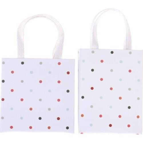 1pc 1:12 Dollhouse Miniature Mini DIY Handbag Model Doll Shopping Bag Accessories