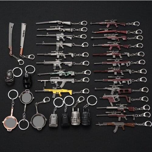 Fashion weapon Revolver AK47 M16 pot key chians decor game ornament gift accessories
