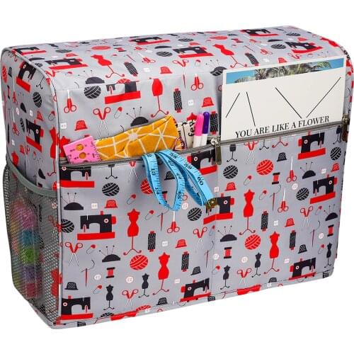 New Arrival Sewing Machine Protective Case With Pockets Printing Sewing Machine Protective Cover For Home