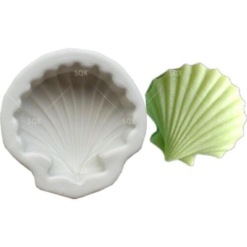 Single Seashells Silicone Fondant Mould Cake Decorating Baking Tools Kitchen Accessories SQ15315