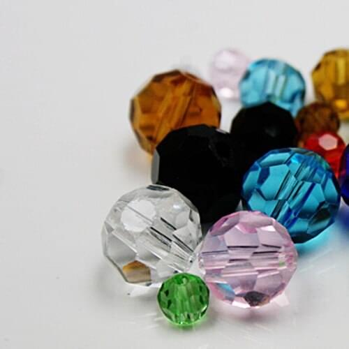 Wholesale Top Quality 4mm 60pcs Crystal bicone Beads Crystal Glass Beads Loose Spacer Round Beads for Jewelry Making PS-BBA009
