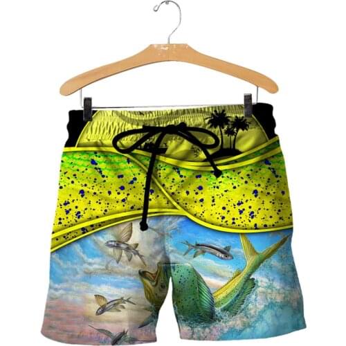 PLstar Cosmos Animal Bass Marlin Fishing Fisher Camo NewFashion 3Dprint Men/Women Summer Funny Casual Beach Short Pants M2