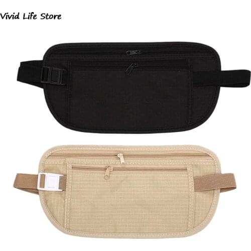 Outdoor Sports Waist Packs Waterproof Invisible Outdoor Running Belt Bag Multifunctional ultra-thin Travel Pockets 1pc