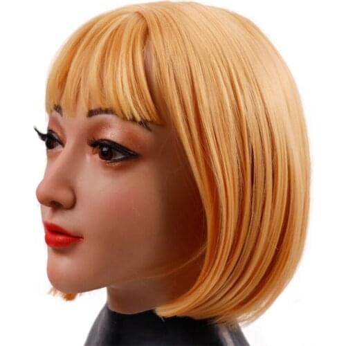 Realistic Silicone Face Cosplay Props for Halloween Fancy Dress-up Crossdresser Drag Queen Shemale Transgender