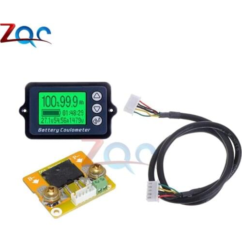DC 8 -80V 50A Battery Coulomb Counter Professional Precision Vehicle Battery Tester Electric Quantity Display Monitor TK15