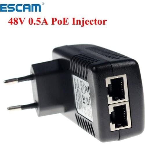 ESCAM Surveillance CCTV Security POE Wall Plug POE Injector Ethernet Adapter IP Camera Phone PoE Power Supply