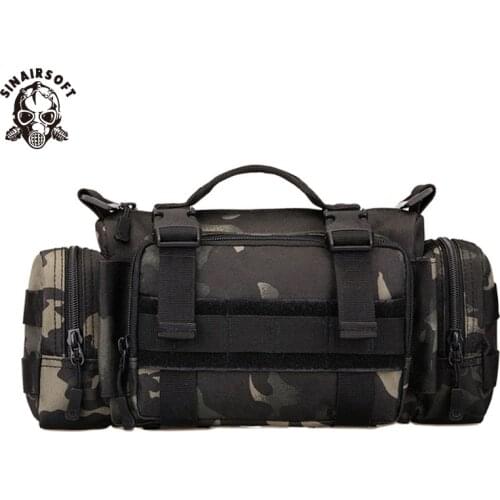SINAIRSOFT Outdoor Package MOLLE Bags 3 Functions Ultra-light Soldier Fishing Hiking Climbing Bag Heavy Duty Carrier Waist Bag