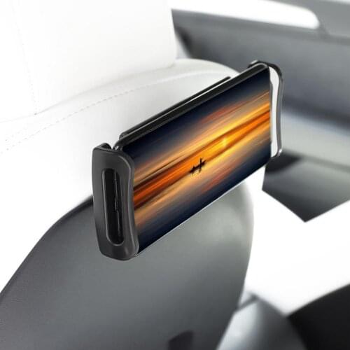 360 Degrees Rotation Universal Car Bracket Back Seat Car Headrest Phone Mount Backseat Tablet Holder Stand For Tesla Model 3