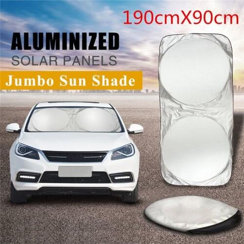 190x90cm Car Sunshade Sun Shade Windshield Front Rear Window Film Visor Cover UV Protection Reflector Car-styling Protector
