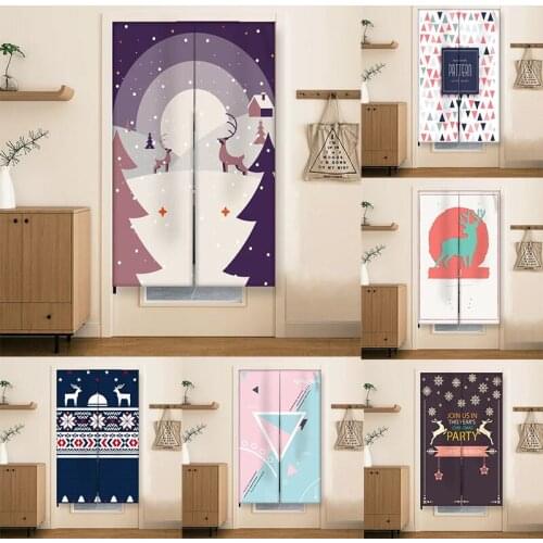 Japanese Cotton Linen Door Curtain Bedroom Half Panel Curtain Decoration Blackout Curtain Kitchen Toilet Partition Curtain