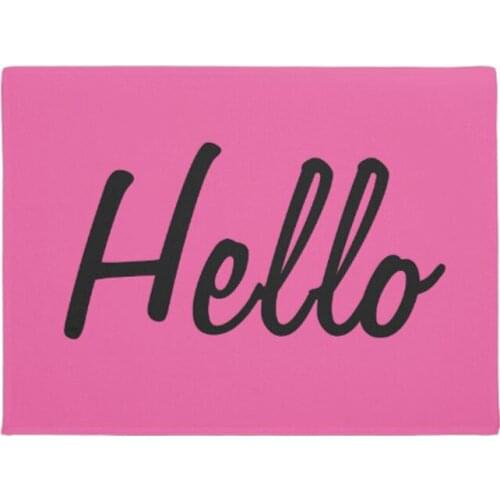 Hot Pink - Hello Doormat