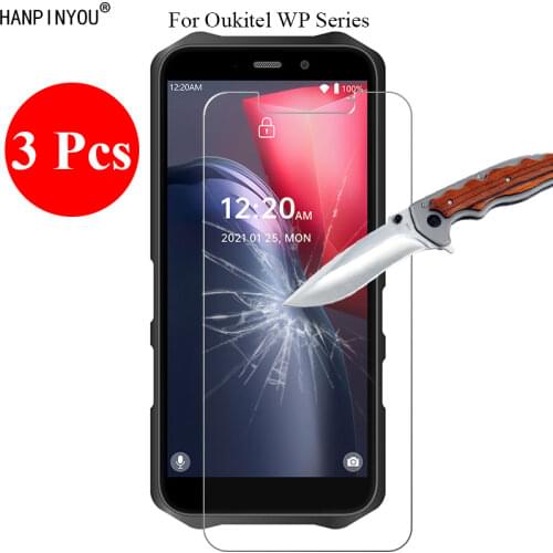 3 Pcs/Lot 9H 2.5D Tempered Glass Screen Protector For Oukitel WP12 / Pro 5.5" Protective Film + Clean Tools