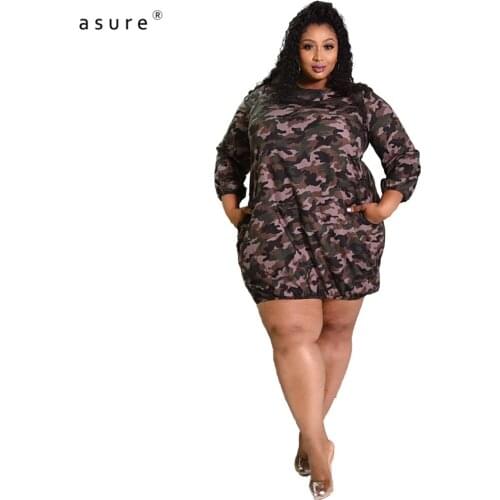 Summer Dresses Ladies 2021 Plus Size Women Clothing Sexy Bodycon Bandage Vintage Vestidos Casual Camouflage Dress Y9038